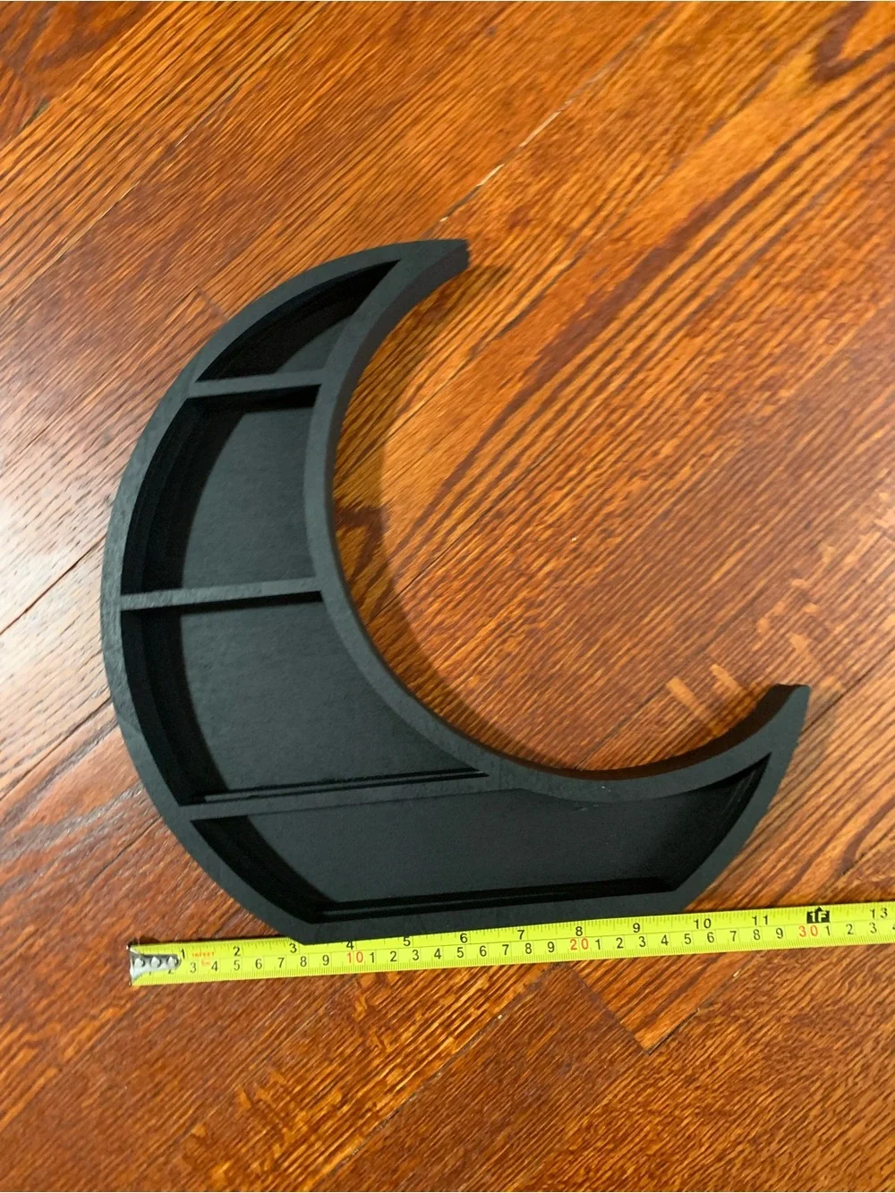 Black Crescent Moon Wall Shelf - Decorative Home Wall Decor